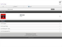 Tablet Screenshot of goprogear.com